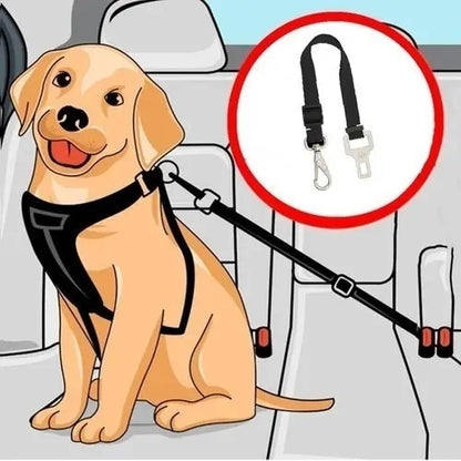 Cinto de segurança pet universal compatível com todos os modelos de veículos para cães e gatos viagem